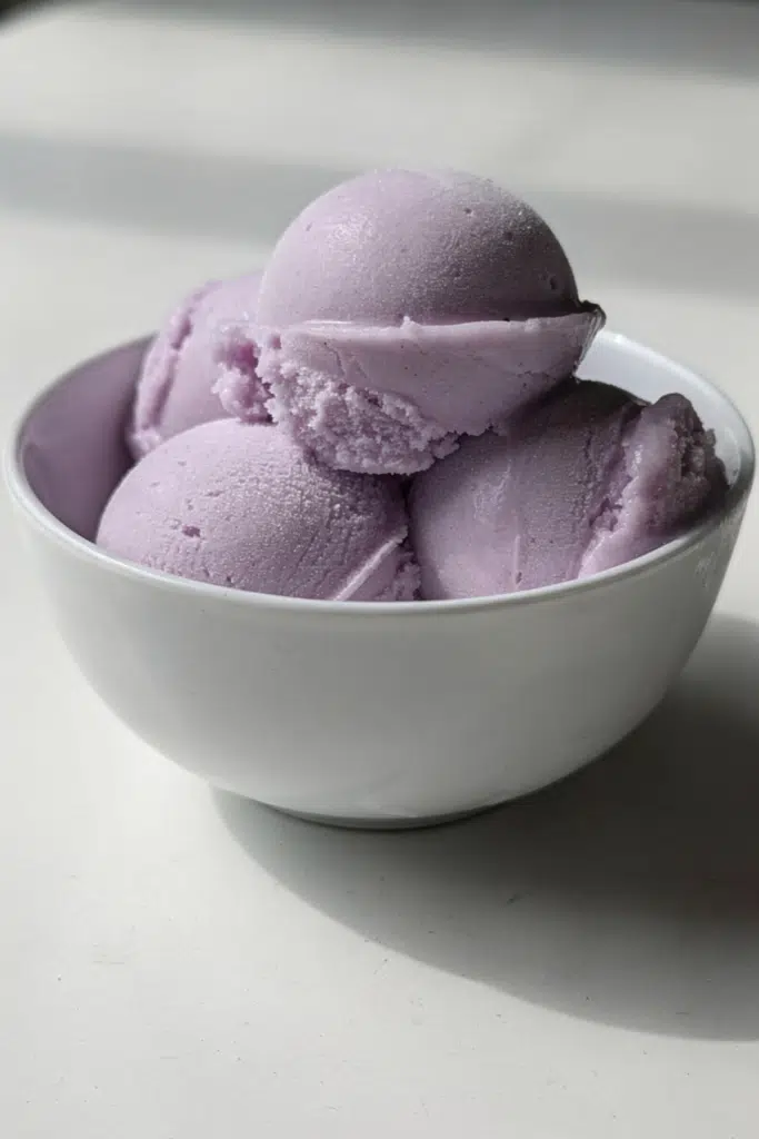 Frozen Cotton Candy Grape Sorbet