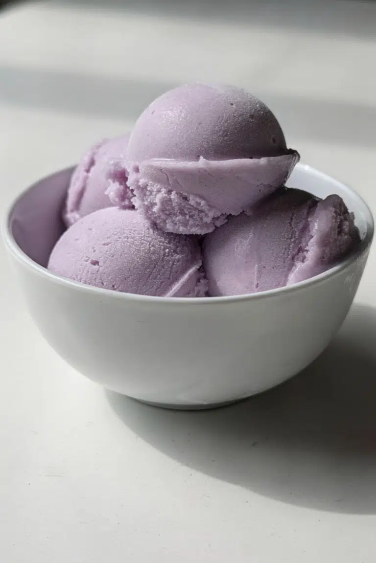 Frozen Cotton Candy Grape Sorbet
