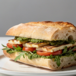 Grilled Halloumi & Pesto Sando