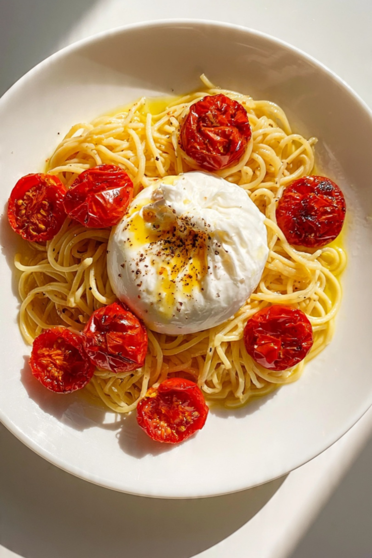 Roasted Tomato Burrata Pasta