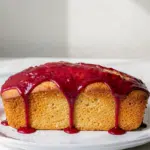 Lemon Loaf with Raspberry Glaze