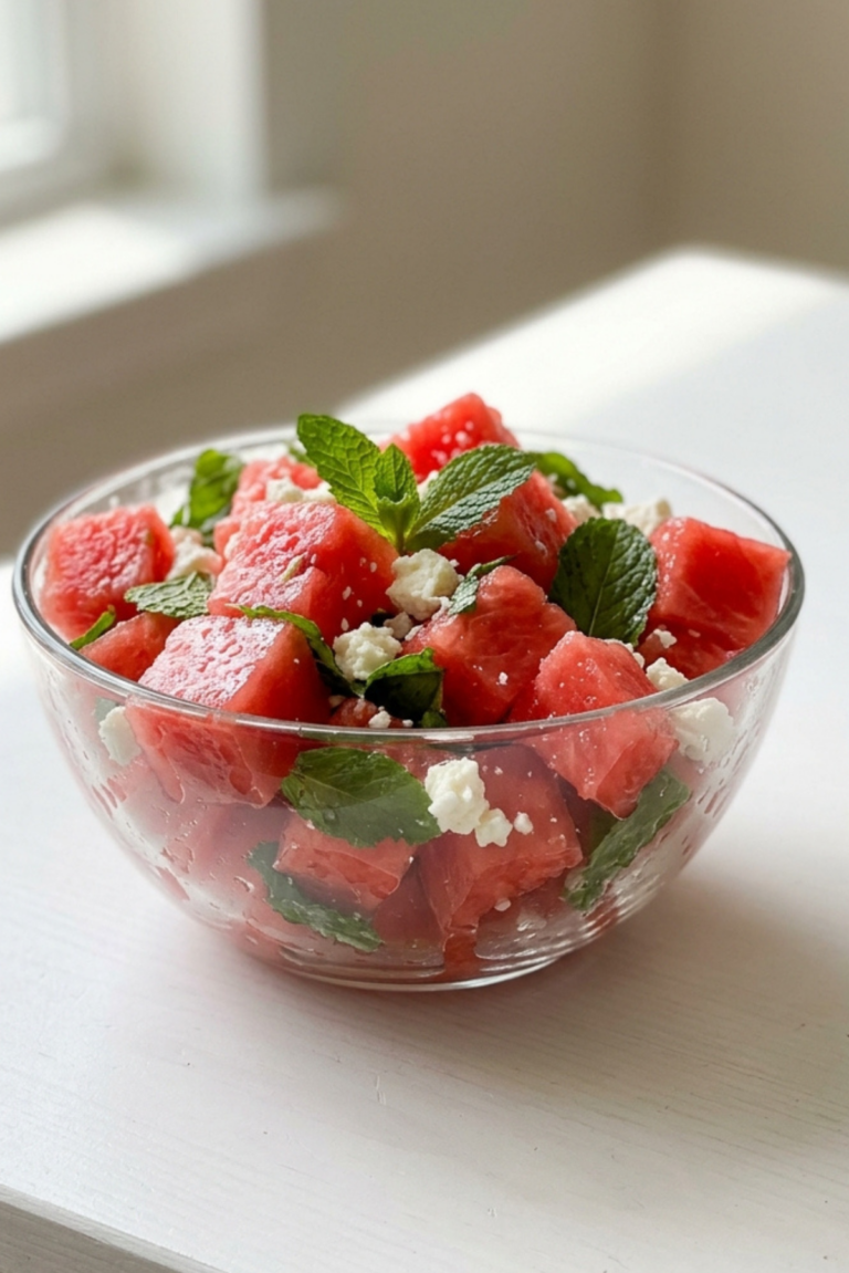 Iced Watermelon Mint Salad