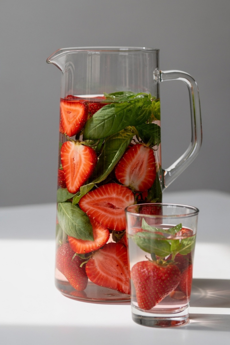 Strawberry Basil Detox Infusion