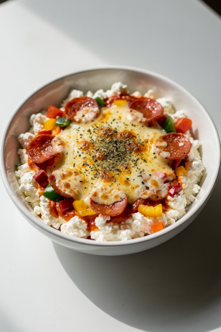 Viral Cottage Cheese Pizza Bowl