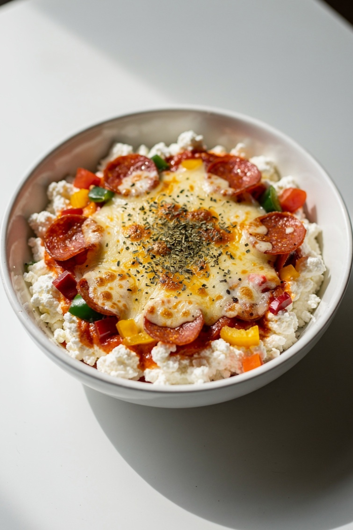 Viral Cottage Cheese Pizza Bowl