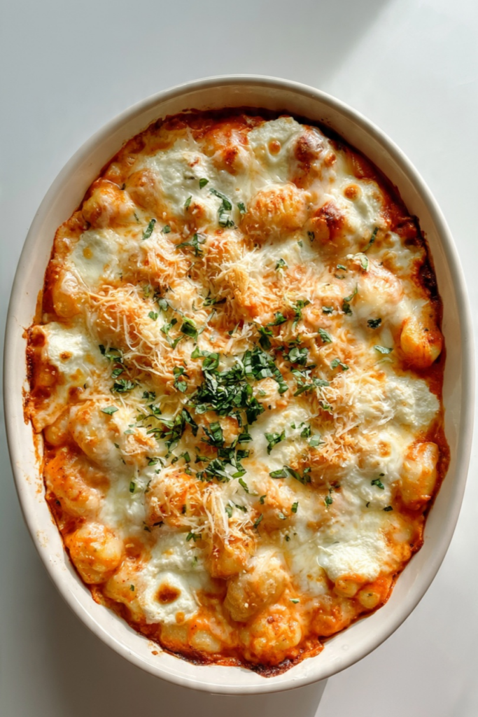 Pillowy Four-Cheese Gnocchi Bake