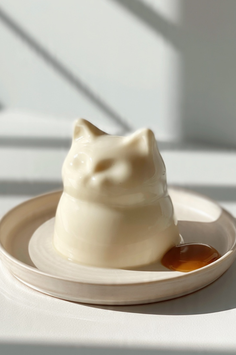 Jiggling Cat Pudding Panna Cotta