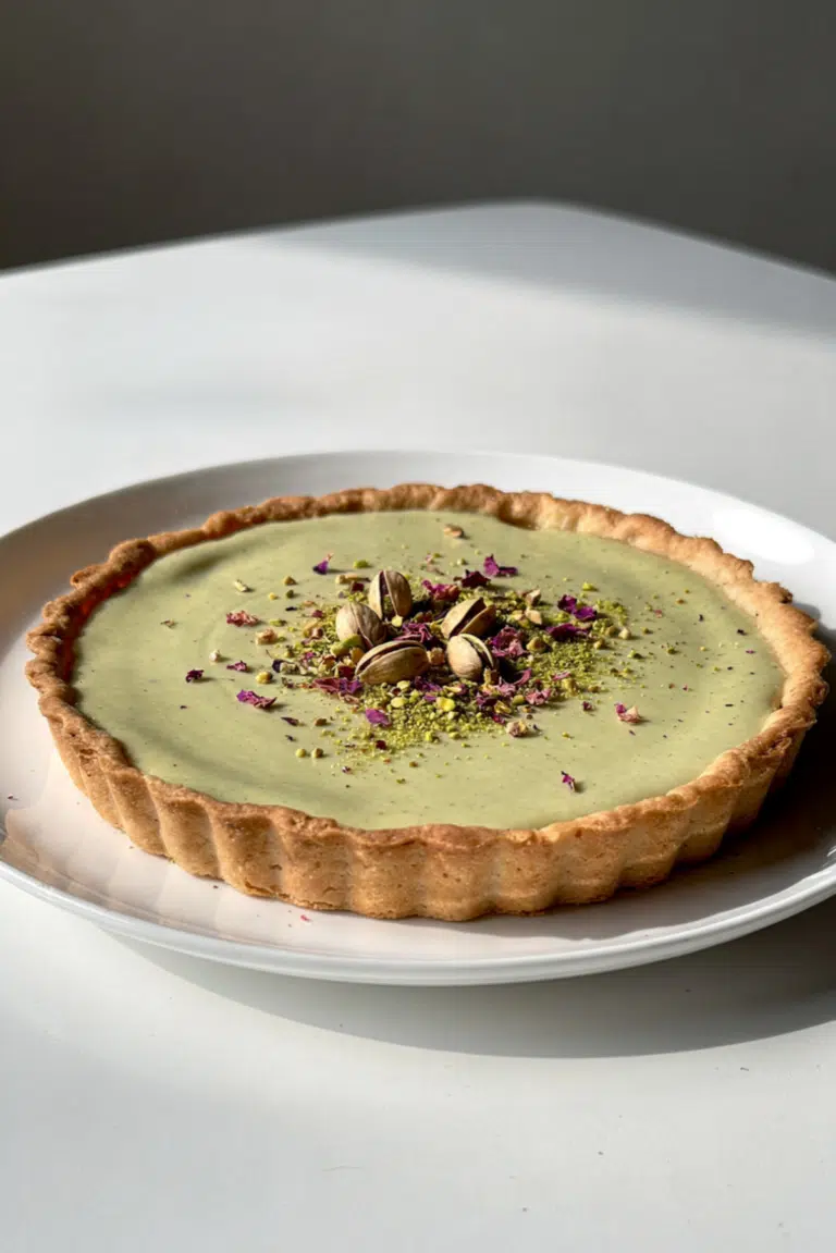 Pistachio & Rose Water Tart