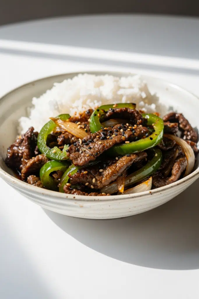 Black Pepper Beef Stir-fry