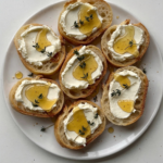 Honey & Cream Cheese Crostini