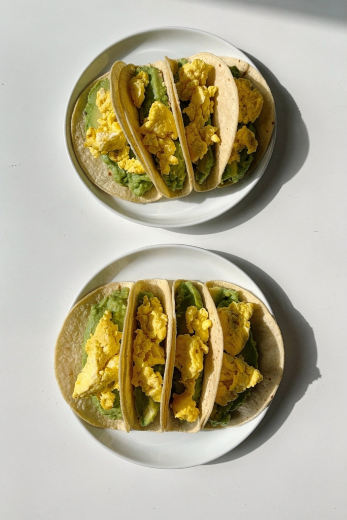 5-Minute Avocado Egg Tacos
