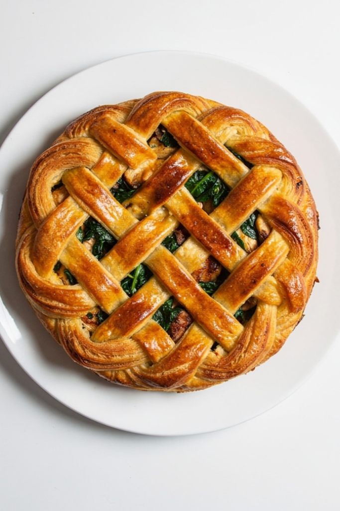 Braided Puff Pastry Chicken