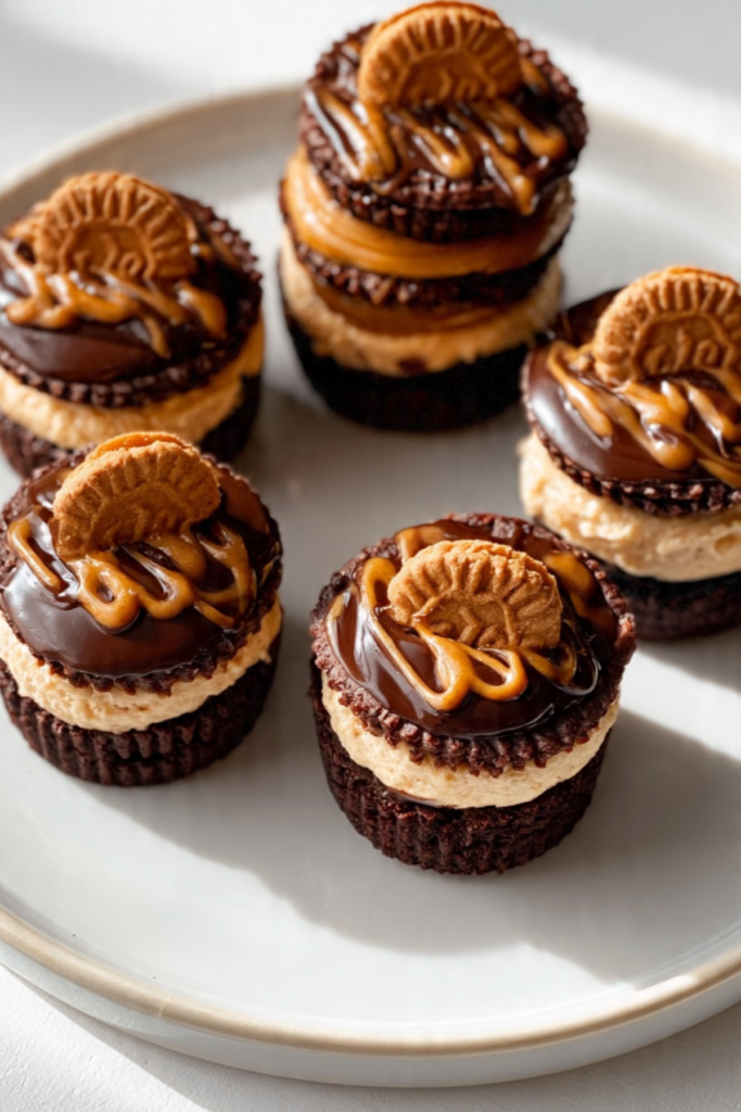No-Bake Lotus Brownies Cups