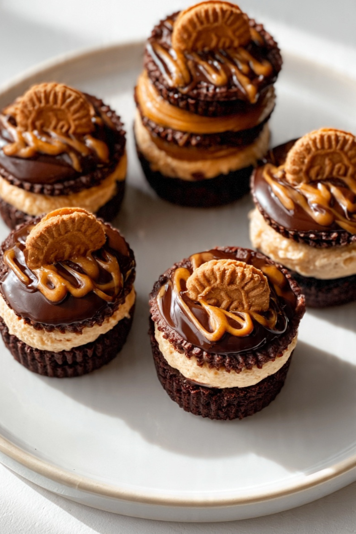 No-Bake Lotus Brownies Cups
