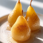 Honey Cinnamon Poached Pears