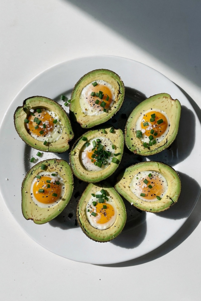 Baked Avocado Egg Boats