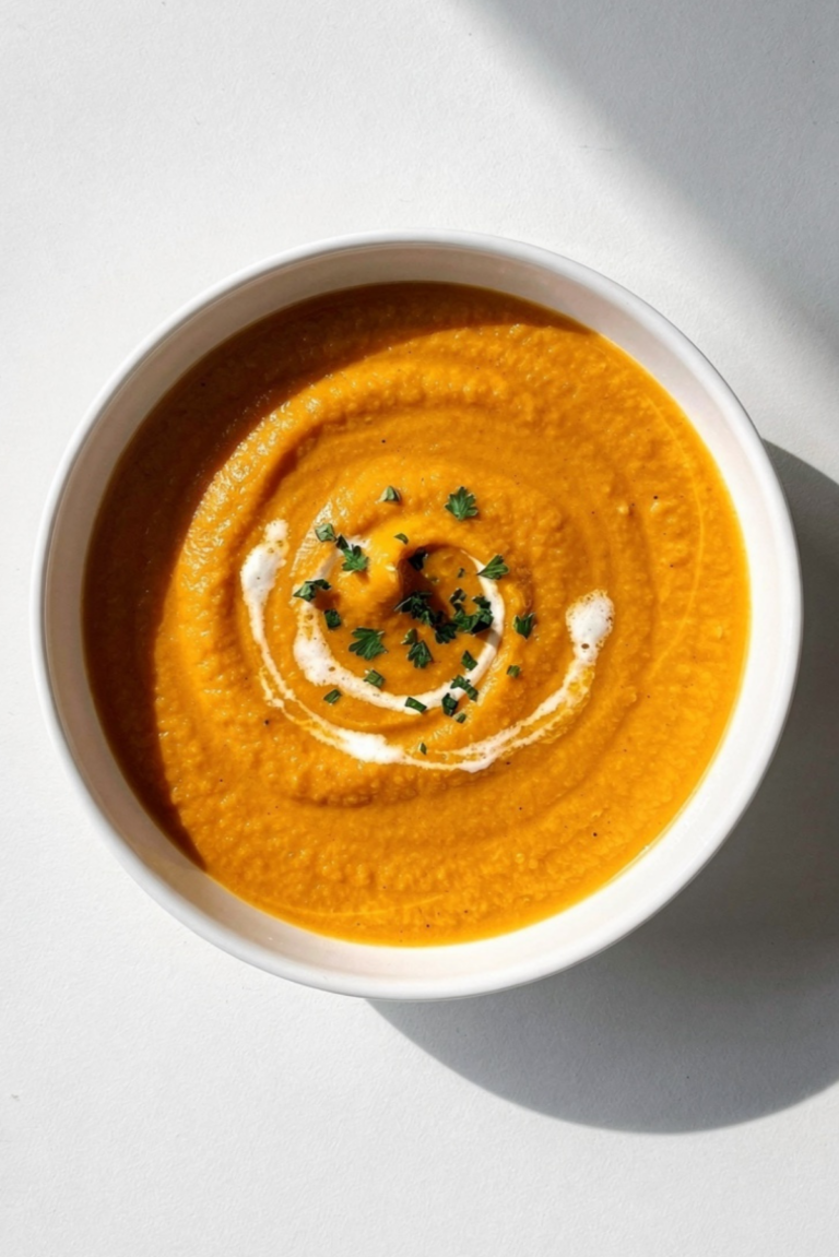 Velvety Ginger Pumpkin Soup