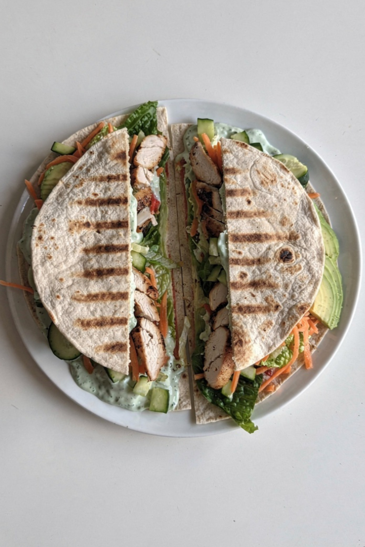 Healthy Green Goddess Crunch Wrap