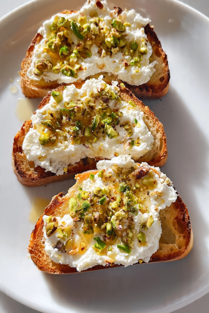 Ricotta Pistachio Toast