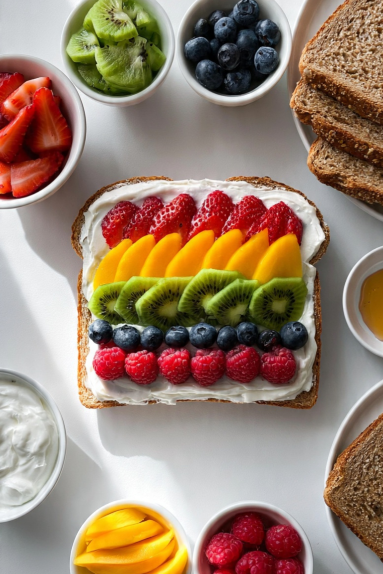 Rainbow Fruit Toast