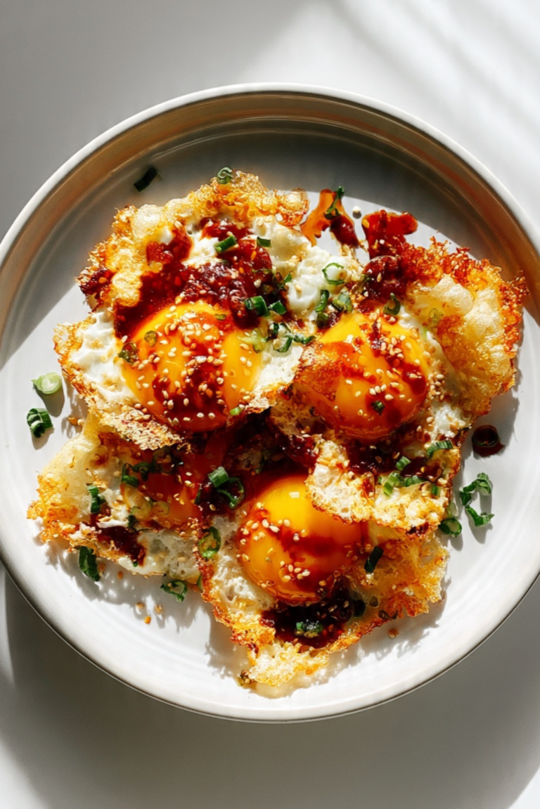 Crispy Chili Oil Fried Eggs