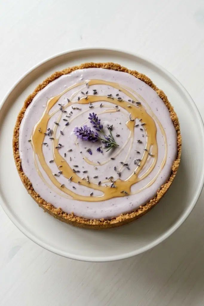 No-Bake Honey Lavender Cheesecake