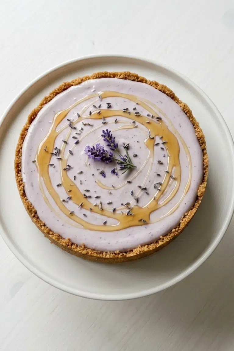 No-Bake Honey Lavender Cheesecake