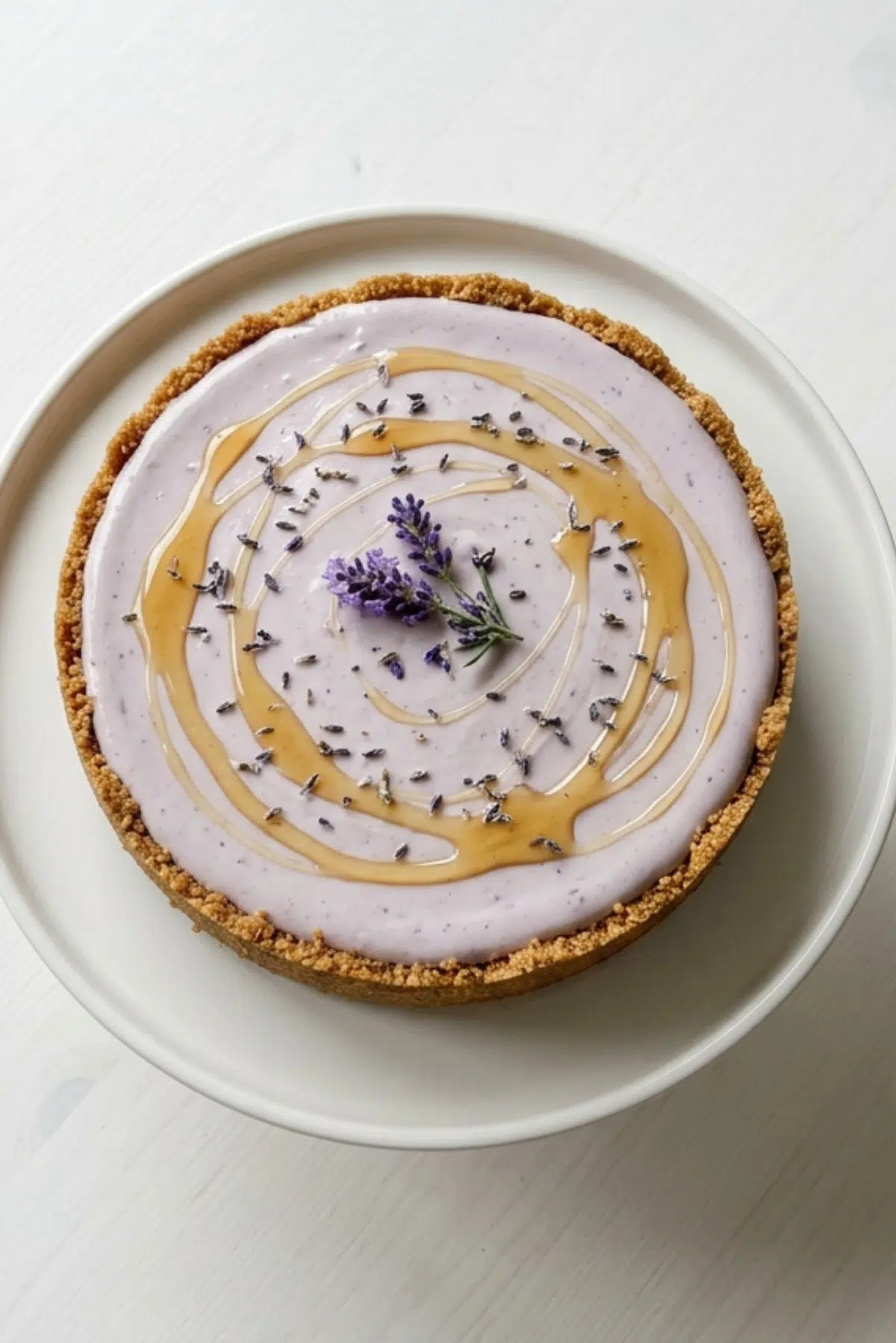 No-Bake Honey Lavender Cheesecake