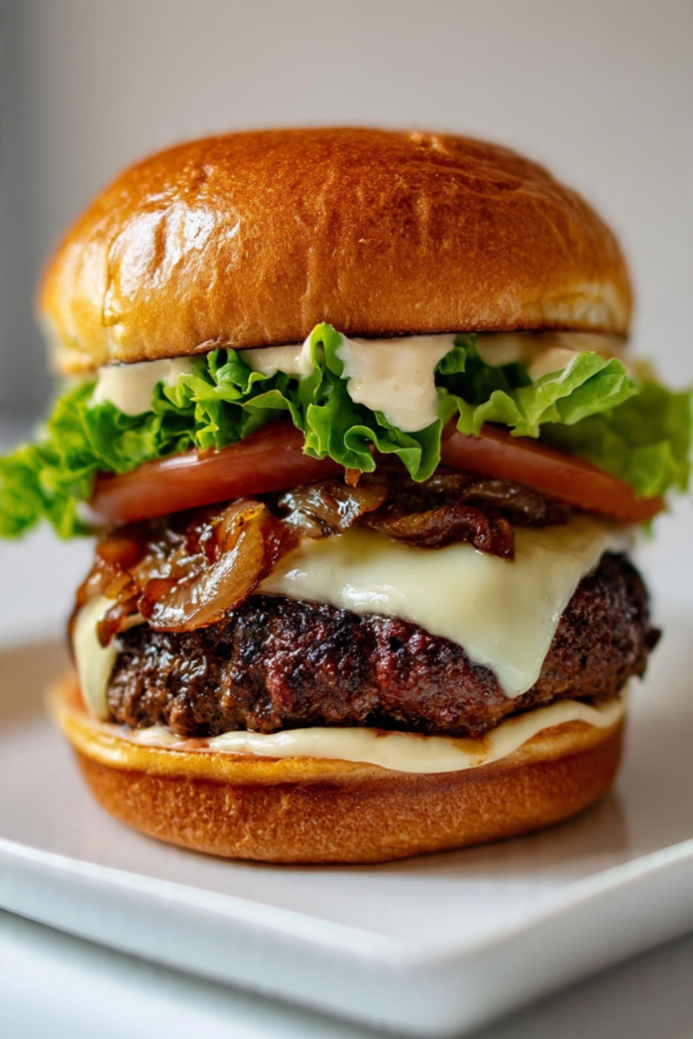 Caramelized Onion Burger (Better Than Any Restaurant)