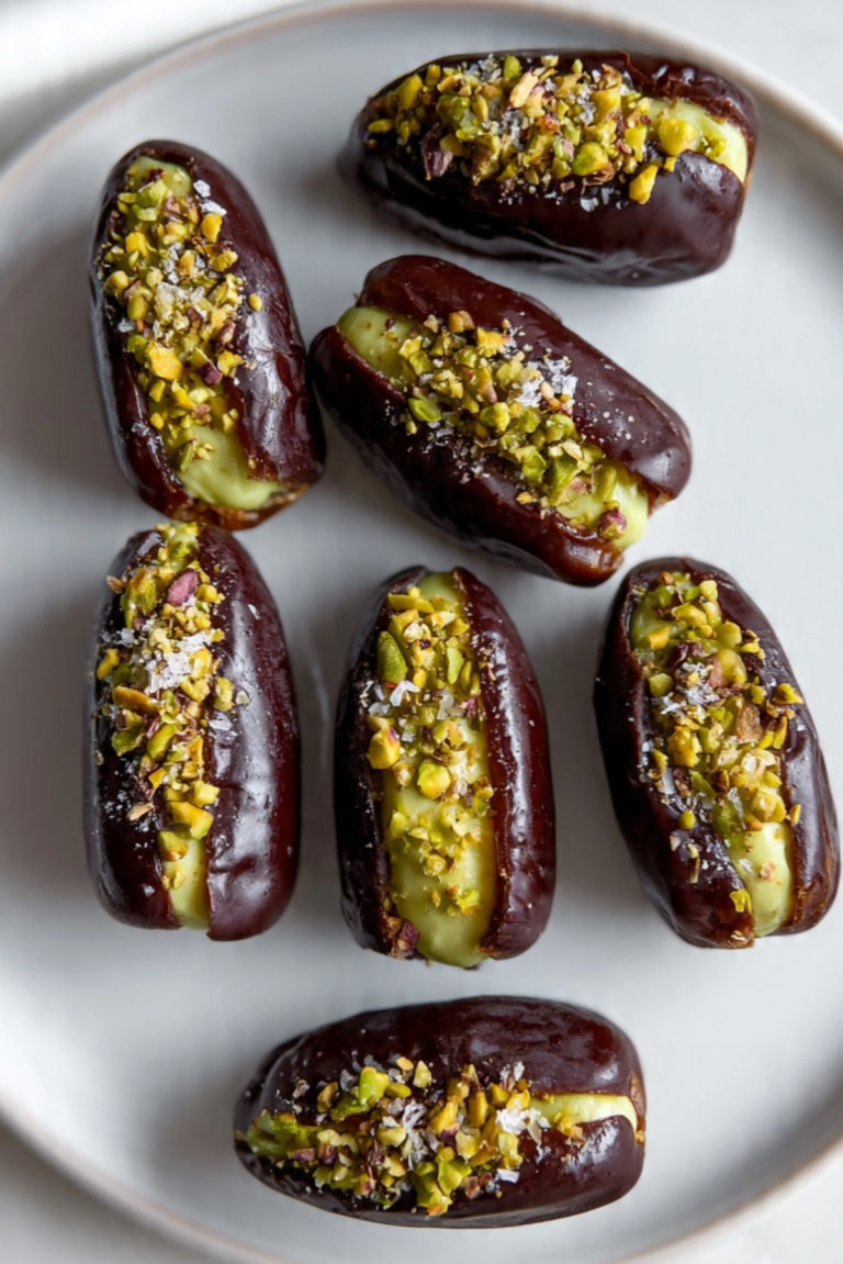 Chocolate Covered Pistachio Dates