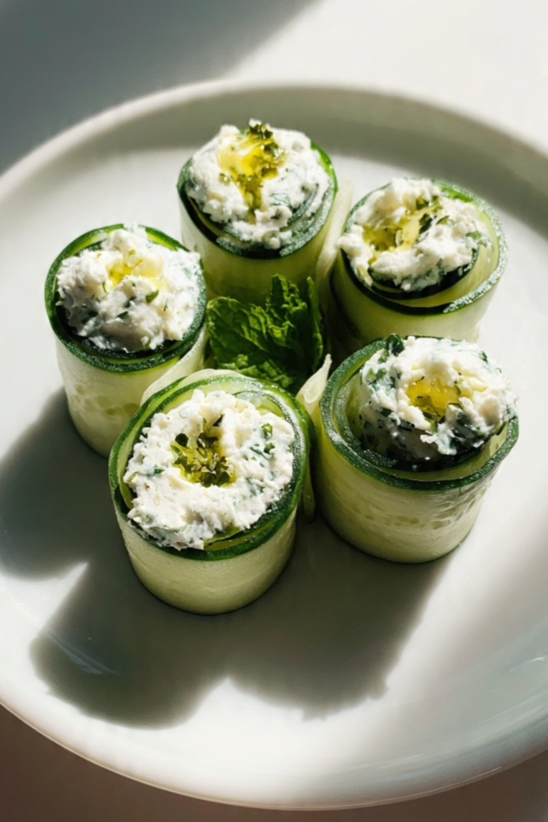 Labneh Cucumber Rolls